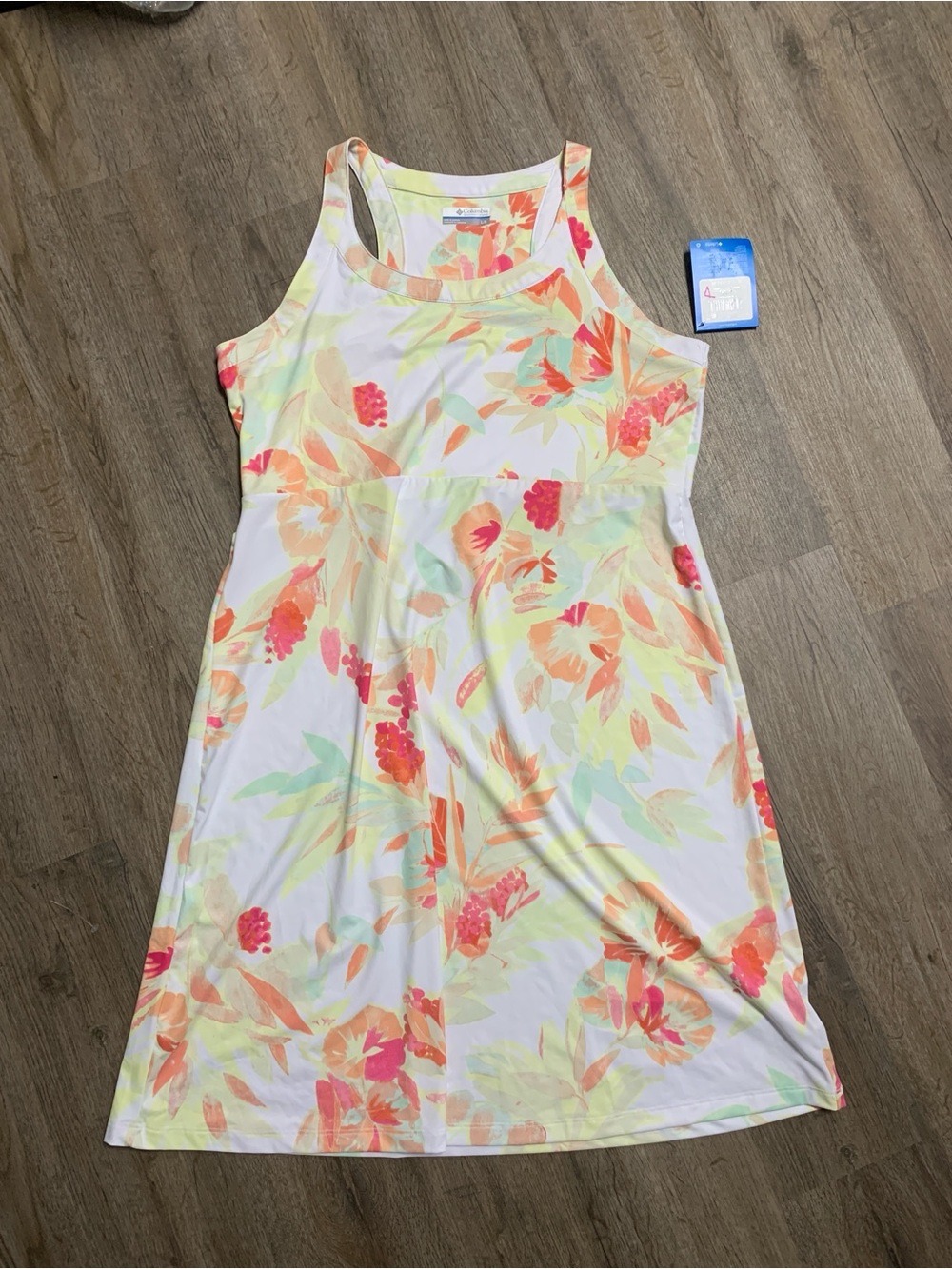 Columbia Athletic Multicolor Floral Midi Dress NWT